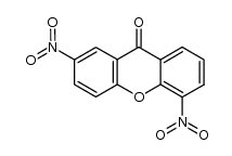 2,5-dinitro-xanthen-9-one结构式