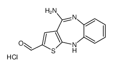 4-Aminothieno[2,3-b][1,5]benzodiazepine-2-carboxaldehyde Hydrochloride结构式