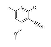 2-chloro-3-cyano-4-methoxymethyl-6-methylpyridine结构式