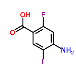 4-Amino-2-fluoro-5-iodobenzoic acid structure