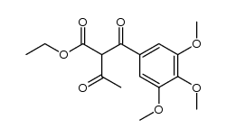 3-oxo-2-(3,4,5-trimethoxy-benzoyl)-butyric acid ethyl ester结构式
