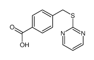 4-(pyrimidin-2-ylsulfanylmethyl)benzoic acid结构式