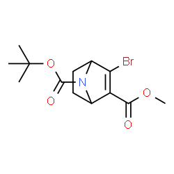 7-tert-butyl 2-methyl 3-bromo-7-azabicyclo[2.2.1]hept-2-ene-2,7-dicarboxylate Structure