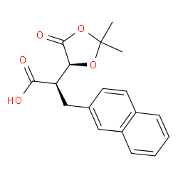 (2R)-2-[(4S)-2,2-Dimethyl-5-oxo-1,3-dioxolan-4-yl]-3-(2-naphthyl)propanoic acid Structure