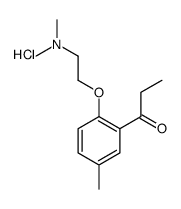 1-[2-[2-(dimethylamino)ethoxy]-5-methylphenyl]propan-1-one,hydrochloride结构式