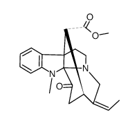 1-Methyl-3-oxo-2,4(1H)-cyclo-3,4-secoakuammilan-17-oic acid methyl ester结构式