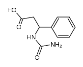 β-phenyl-propionic acid β-ureide结构式