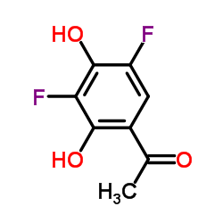 1-(3,5-Difluoro-2,4-dihydroxyphenyl)ethanone结构式