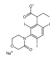 sodium,2-[2,4,6-triiodo-3-(3-oxomorpholin-4-yl)phenyl]butanoate Structure