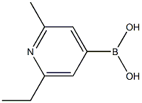 2-Methyl-6-ethylpyridine-4-boronic acid结构式