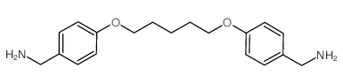 [4-({5-[4-(Aminomethyl)phenoxy]-pentyl}oxy)phenyl]methanamine Structure