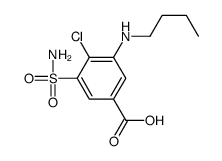 3-(butylamino)-4-chloro-5-sulfamoylbenzoic acid Structure