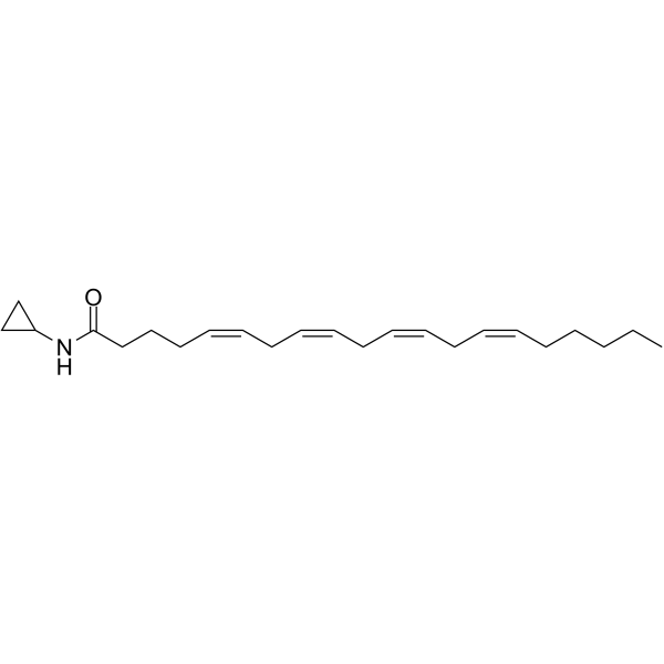 Arachidonylcyclopropylamide structure