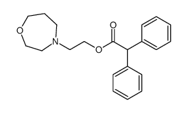 2-(1,4-oxazepan-4-yl)ethyl 2,2-diphenylacetate结构式