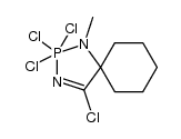 2,2,2,4-tetrachloro-1-methyl-1,3-diaza-2λ5-phospha-spiro[4.5]dec-3-ene Structure
