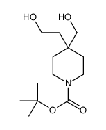 tert-butyl 4-(2-hydroxyethyl)-4-(hydroxymethyl)piperidine-1-carboxylate Structure