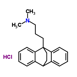 N,N-Dimethyl-3-(tetracyclo[6.6.2.02,7.09,14]hexadeca-2,4,6,9,11,13-hexaen-1-yl)-1-propanamine hydrochloride (1:1)结构式