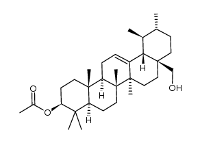 3β-acetoxy-28-hydroxy-urs-12-ene Structure