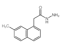 1-Naphthaleneaceticacid, 7-methyl-, hydrazide结构式