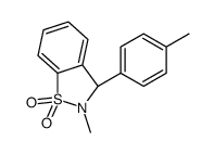 (3R)-2-methyl-3-(4-methylphenyl)-3H-1,2-benzothiazole 1,1-dioxide结构式