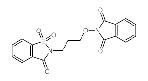 1H-Isoindole-1,3(2H)-dione,2-[3-(1,1-dioxido-3-oxo-1,2-benzisothiazol-2(3H)-yl)propoxy]- Structure