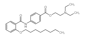 2-(DIETHYLAMINO)ETHYL 4-(2-(OCTYLOXY)BENZAMIDO)BENZOATE structure