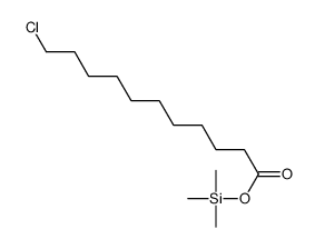 11-Chloroundecanoic acid trimethylsilyl ester结构式