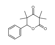 6-Phenyl-3,3,5,5-tetramethyl-tetrahydropyran-2,4-dion结构式