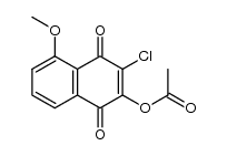 2-acetoxy-3-chloro-5-methoxy-1,4-naphthoquinone Structure