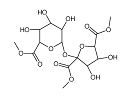 SUCROSE 1,6,6'-TRICARBOXYLATE TRIMETHYL ESTER结构式