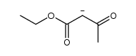 anion of ethyl acetoacetate结构式