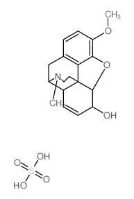 codeine, sulfate Structure