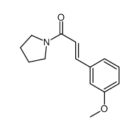 1-[3-(3-Methoxyphenyl)-1-oxo-2-propenyl]pyrrolidine Structure