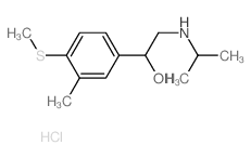 Benzenemethanol,3-methyl-a-[[(1-methylethyl)amino]methyl]-4-(methylthio)-,hydrochloride (1:1)结构式