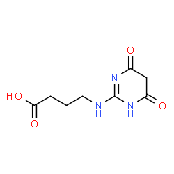 Butanoic acid, 4-[(1,4,5,6-tetrahydro-4,6-dioxo-2-pyrimidinyl)amino]- (9CI) structure