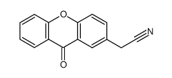2-(9-oxo-9H-xanthen-2-yl)acetonitrile Structure
