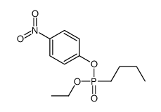 Butylphosphonic acid ethyl p-nitrophenyl ester structure