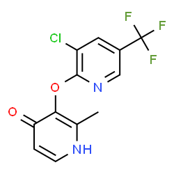3-([3-CHLORO-5-(TRIFLUOROMETHYL)-2-PYRIDINYL]OXY)-2-METHYL-4(1H)-PYRIDINONE结构式