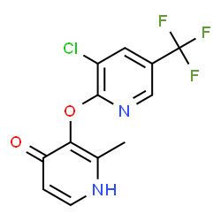 3-([3-CHLORO-5-(TRIFLUOROMETHYL)-2-PYRIDINYL]OXY)-2-METHYL-4(1H)-PYRIDINONE Structure