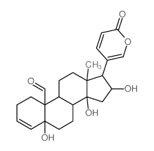 Bufa-3,20,22-trienolide,5,14,16-trihydroxy-19-oxo-, (5b,16b)- (9CI) Structure