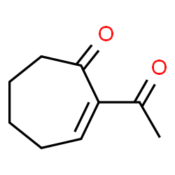 2-Cyclohepten-1-one, 2-acetyl- (9CI)结构式