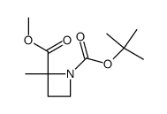 1-tert-butyl 2-methyl 2-methylazetidine-1,2-dicarboxylate Structure