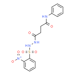 4-[2-({2-nitrophenyl}sulfonyl)hydrazino]-4-oxo-N-phenylbutanamide picture