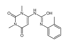 1-(1,3-dimethyl-2,6-dioxopyrimidin-4-yl)-3-(2-methylphenyl)urea结构式