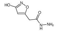 5-Isoxazoleaceticacid,3-hydroxy-,hydrazide(8CI)结构式