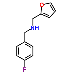 (4-FLUORO-BENZYL)-FURAN-2-YLMETHYL-AMINE Structure