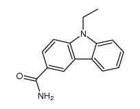 9-ethyl-3-carbamoylcarbazole结构式