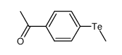 1-[4-(Methyltelluro)phenyl]ethanone结构式