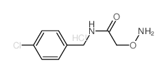 1-([[2-(AMMONIOOXY)ACETYL]AMINO]METHYL)-4-CHLOROBENZENE CHLORIDE structure