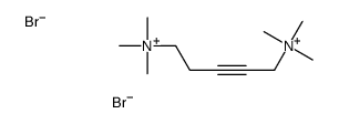 trimethyl-[5-(trimethylazaniumyl)pent-2-ynyl]azanium,dibromide Structure